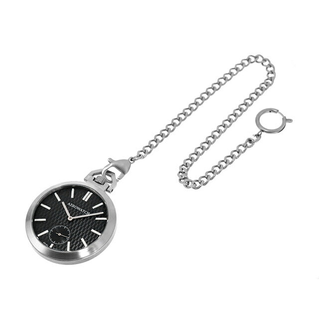 アエロウォッチ 手巻き 懐中時計 ブランド メンズ レディース 数量限定 AEROWATCH 50829-AA05 アナログ ブラック 黒 スイス製 50829-AA05