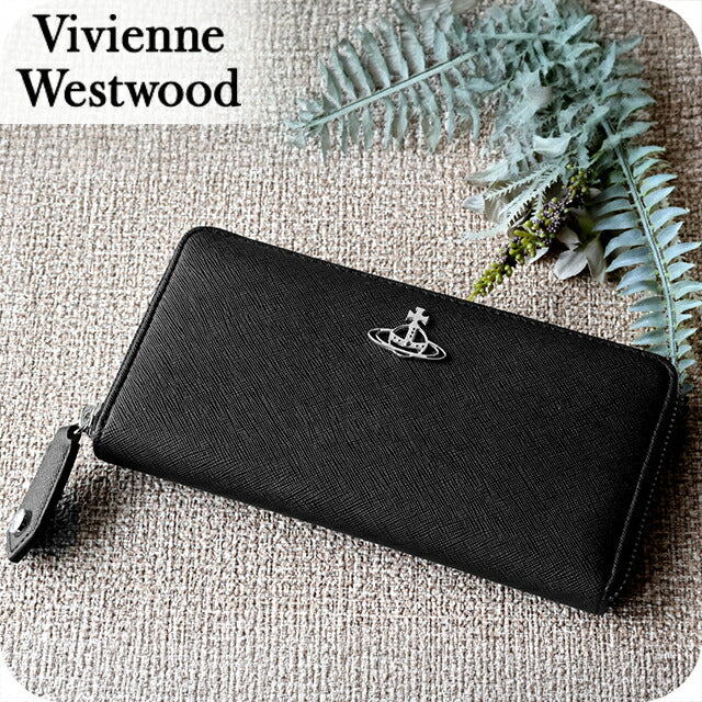【新品】ヴィヴィアン ウエストウッド Vivienne Westwood 財布 レディース 51050023 S000B N401 SAFFIANO PLAIN ヴィヴィアン ウエストウッド 長財布 レディース Vivienne Westwood