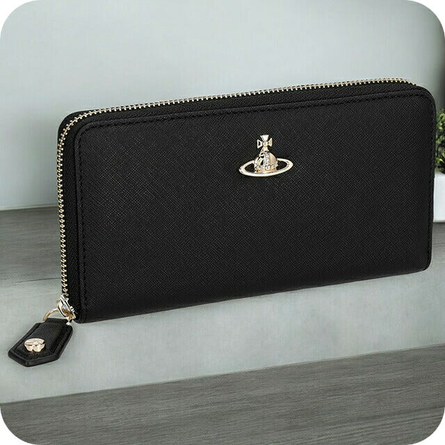 ヴィヴィアン・ウエストウッド 長財布 レディース ブランド Vivienne Westwood 5106005BW ブラック 5106005BWSAFF-BLK-N402