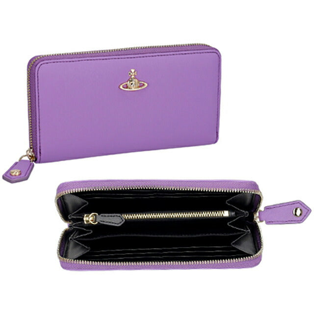 ヴィヴィアン・ウエストウッド 長財布 レディース ブランド Vivienne Westwood 5106005BW ライラック 5106005BWSAFFPL-LIL-J405