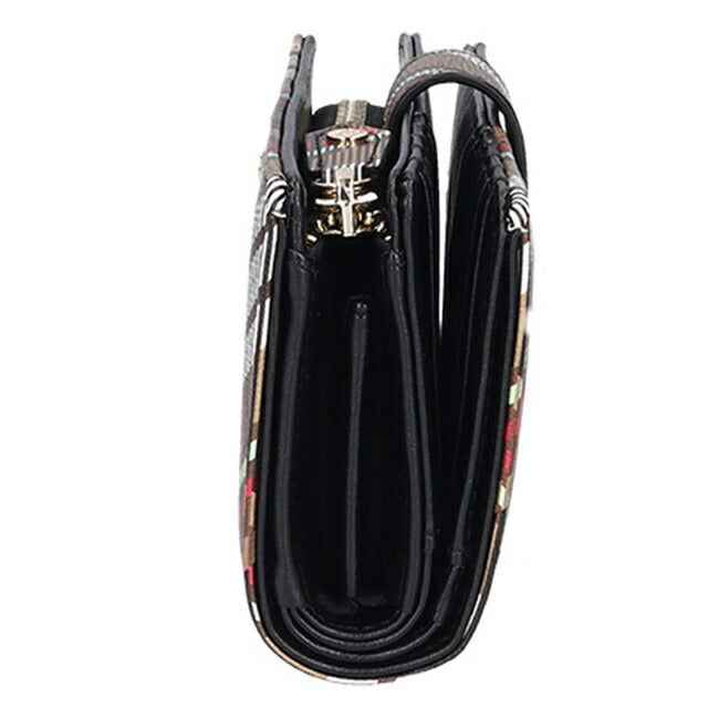 ヴィヴィアン ウエストウッド 二つ折り財布 レディース ブランド Vivienne Westwood ダービー ロゴ 51080028U D101 TARTAN BROWN BLACK 51080028U-D101