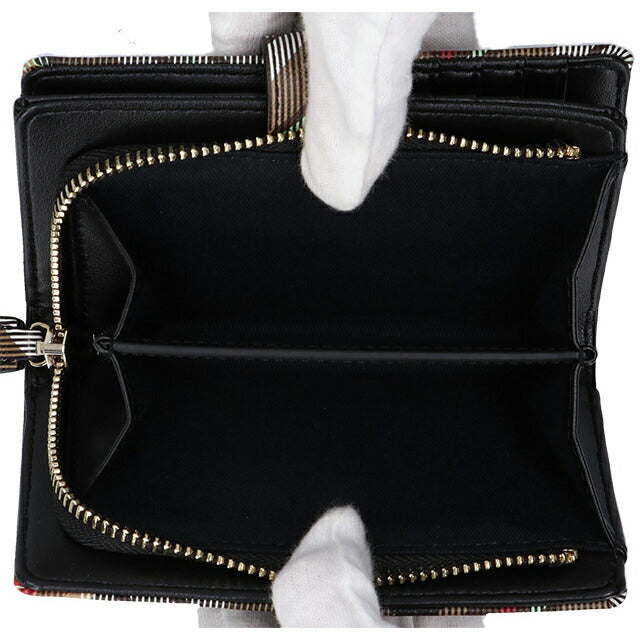 ヴィヴィアン ウエストウッド 二つ折り財布 レディース ブランド Vivienne Westwood ダービー ロゴ 51080028U D101 TARTAN BROWN BLACK 51080028U-D101