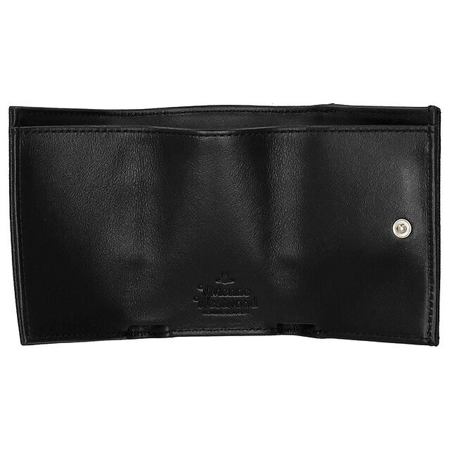 ヴィヴィアン・ウエストウッド 三つ折り財布 レディース ブランド Vivienne Westwood レザー 5115002EW ブラック 5115002EWSAFF-BLK-N402