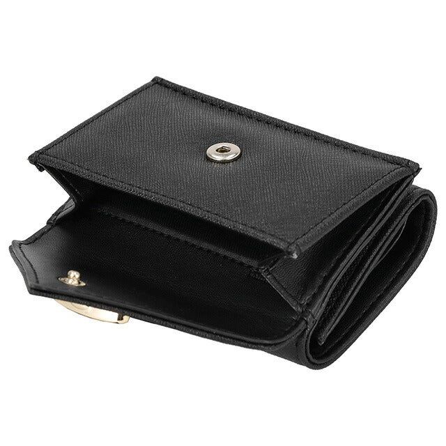 ヴィヴィアン・ウエストウッド 三つ折り財布 レディース ブランド Vivienne Westwood 5115002EW ブラック 5115002EWSAFFPL-BLK-N402