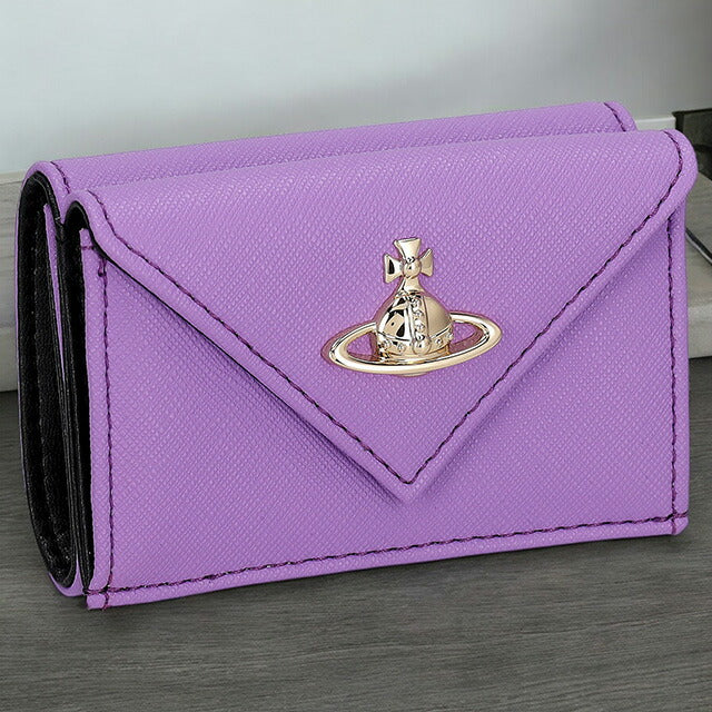 ヴィヴィアン・ウエストウッド 三つ折り財布 レディース ブランド Vivienne Westwood 5115002EW ライラック 5115002EWSAFFPL-LIL-J405
