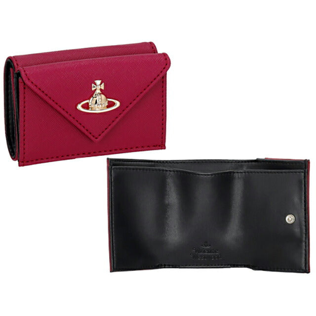 ヴィヴィアン・ウエストウッド 三つ折り財布 レディース ブランド Vivienne Westwood 5115002EW レッド 5115002EWSAFFPL-RED-H411