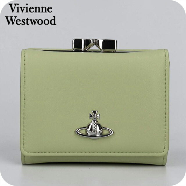 ヴィヴィアン ウエストウッド 三つ折り財布 三折財布 レディース ブランド Vivienne Westwood 5115002MW PASTEL GREEN ビビアン 5115002MW-S0026-M404