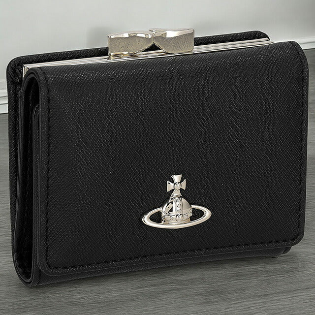 ヴィヴィアン・ウエストウッド 三つ折り財布 レディース ブランド Vivienne Westwood 5115002MW ブラック 5115002MWSAFFPL-BLK-N402