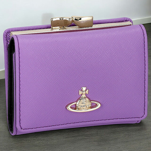 ヴィヴィアン・ウエストウッド 三つ折り財布 レディース ブランド Vivienne Westwood 5115002MW ライラック 5115002MWSAFFPL-LIL-J405