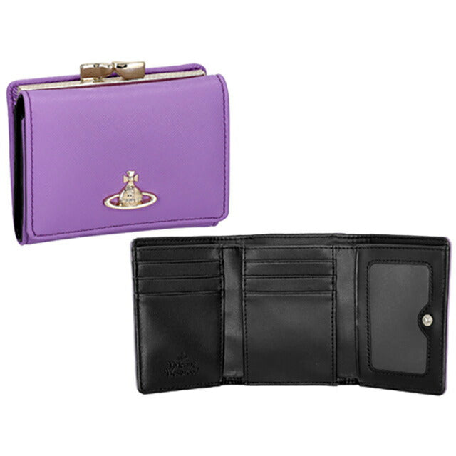 ヴィヴィアン・ウエストウッド 三つ折り財布 レディース ブランド Vivienne Westwood 5115002MW ライラック 5115002MWSAFFPL-LIL-J405