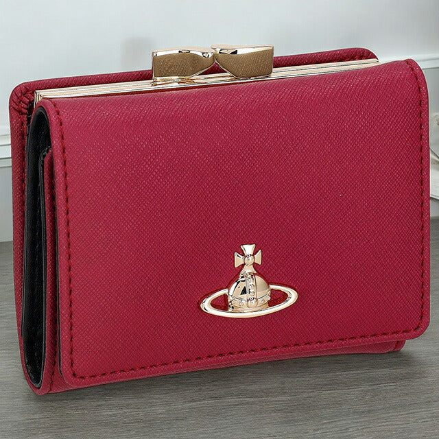 ヴィヴィアン・ウエストウッド 三つ折り財布 レディース ブランド Vivienne Westwood 5115002MW レッド 5115002MWSAFFPL-RED-H411