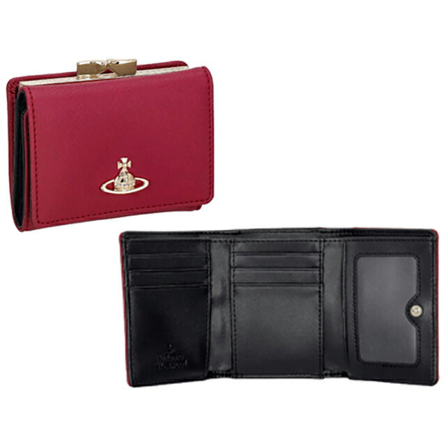 ヴィヴィアン・ウエストウッド 三つ折り財布 レディース ブランド Vivienne Westwood 5115002MW レッド 5115002MWSAFFPL-RED-H411