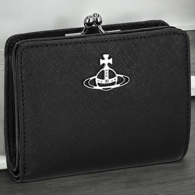 ヴィヴィアン・ウエストウッド 二つ折り財布 レディース ブランド Vivienne Westwood 5115002YW ブラック 5115002YWSAFF-BLK-N401