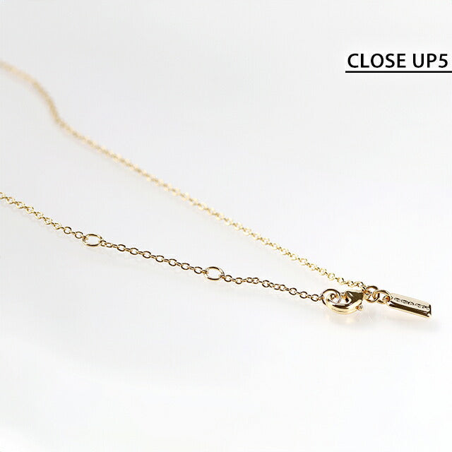 コーチ ネックレス レディース ブランド COACH ペンダント ロゴ 517799 GLD 107 ゴールド ホワイト アクセサリー 517799GLD107