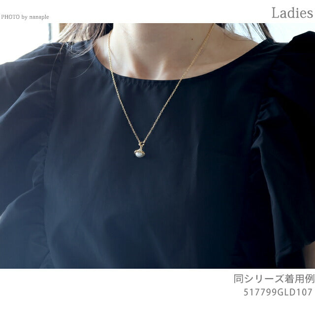 コーチ ネックレス レディース ブランド COACH ペンダント ロゴ 517799 GLD 107 ゴールド ホワイト アクセサリー 517799GLD107