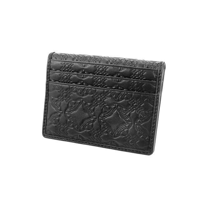 ヴィヴィアン ウエストウッド カードケース コンパクト メンズ レディース ブランド Vivienne Westwood ロゴ 5402000EM L003E N403 BLACK ビビアン 5402000EM-L003E-N403