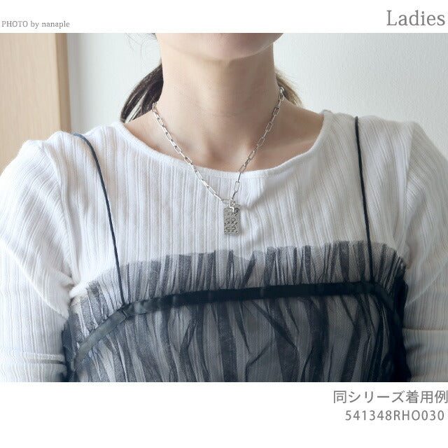 コーチ ネックレス レディース ブランド COACH ペンダント 541348RHO030 シルバー アクセサリー 541348RHO030