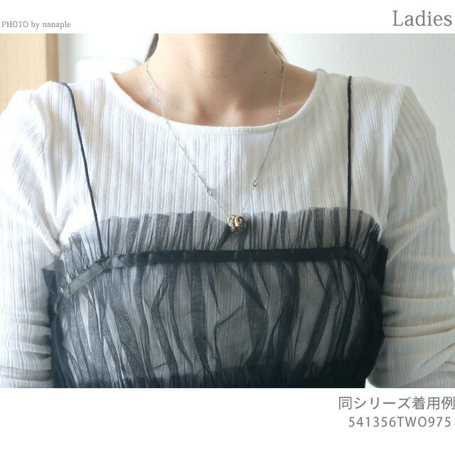 コーチ ネックレス レディース ブランド COACH ペンダント リング 3連 541356TWO975 シルバー ゴールド アクセサリー 541356TWO975
