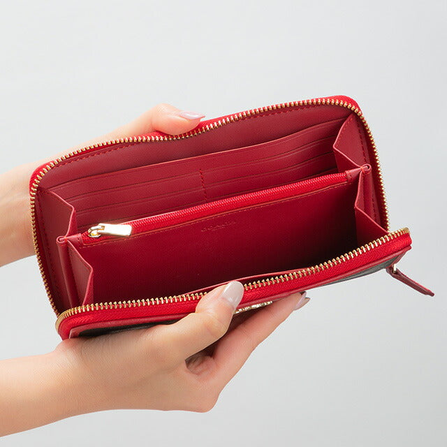 コーチ 長財布 レディース ブランド COACH シグネチャー 54630 IML72 1 ブラウン/レッド系 54630-IML72-1
