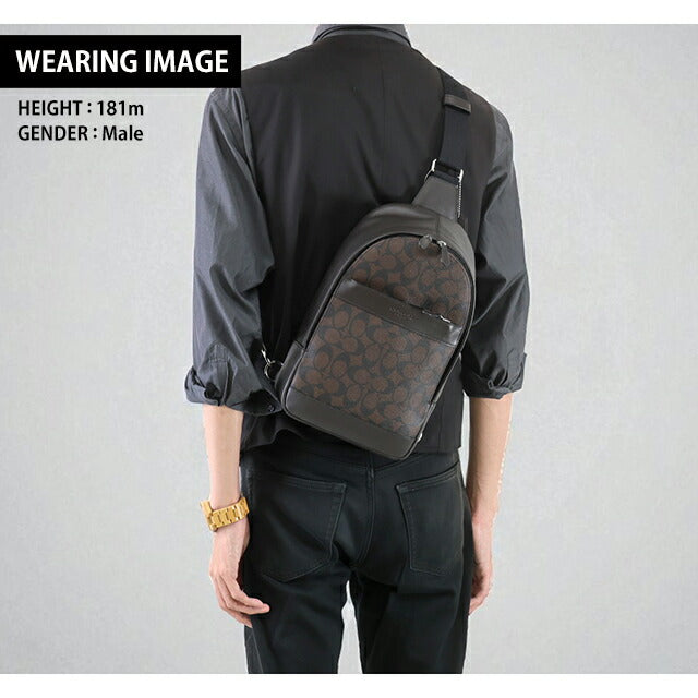 コーチ ボディバッグ メンズ ブランド COACH 54787 MA BR 1 ダークブラウン系 54787-MA-BR-1