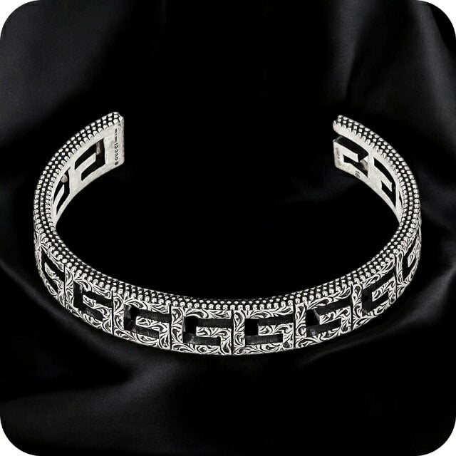 グッチ バングル メンズ レディース ブランド GUCCI 551919-J8400 シルバー 551919-J8400-0811-17