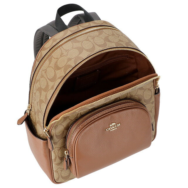 コーチ リュック メンズ レディース ブランド COACH シグネチャー 5671 IME74 1 ベージュ/ライトブラウン 5671-IME74-1