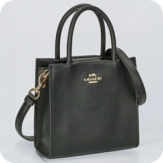 コーチ ハンドバッグ レディース ブランド COACH シグネチャー レザー 5692 IMBLK 1 ブラック 5692-IMBLK-1