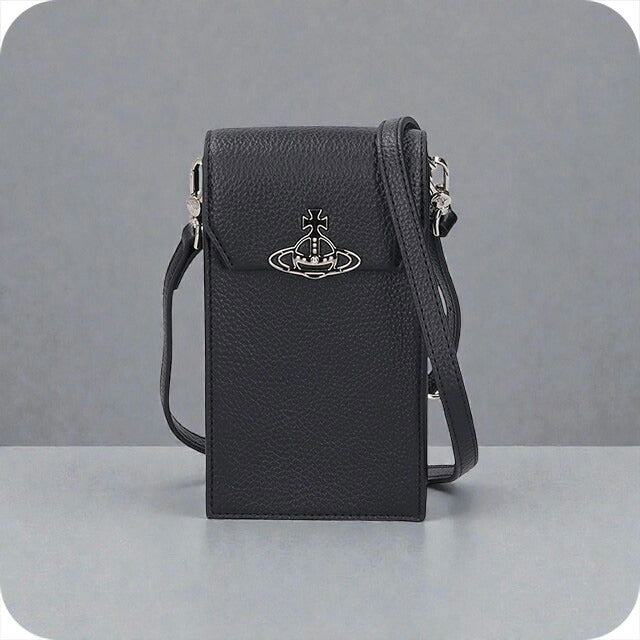 ヴィヴィアン ウエストウッド スマホショルダー レディース ブランド Vivienne Westwood PHONE BAG 58030001U S000D N403 BLACK バッグ 58030001U-S000D-N403