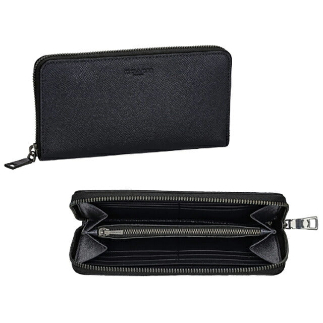 コーチ 長財布 レディース ブランド COACH レザー 58107 BHP 1 ネイビー 58107-BHP-1