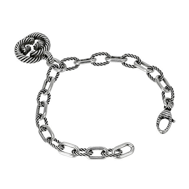 グッチ ブレスレット メンズ ブランド GUCCI 607158-J8400 シルバー 607158-J8400-0811-18