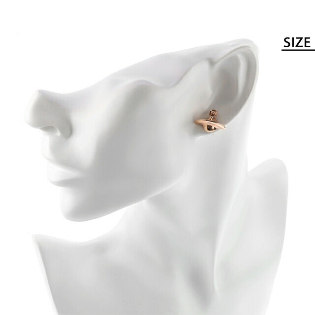 ヴィヴィアン ウエストウッド ピアス レディース ブランド Vivienne Westwood ロゴ スタッド 両耳用 62010038-G002 ピンクゴールド アクセ 62010038-G002