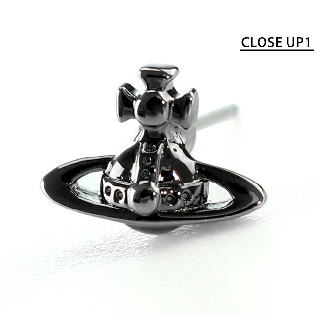 ヴィヴィアン ウエストウッド ピアス メンズ ブランド MAN LORELEI 真鍮 スタッド 片耳用 62010045-S001 ガンメタル アクセサリー ビビアン 62010045-S001