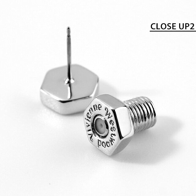 ヴィヴィアン ウエストウッド ピアス メンズ ブランド アデル 真鍮 スタッド 片耳用 62010049-02P107 シルバー アクセサリー ビビアン 62010049-02P107