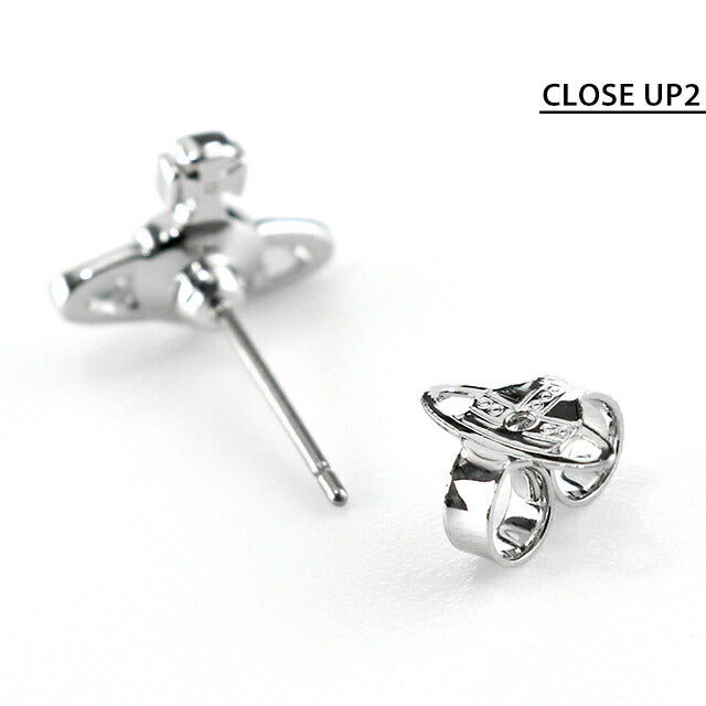 ヴィヴィアン ウエストウッド ピアス メンズ レディース ブランド NANO SOLITAIRE 真鍮 スタッド 片耳用 62010086-02P116 シルバー アクセサリー ビビアン 62010086-02P116