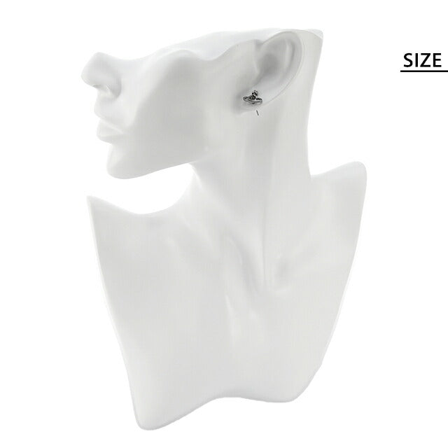 ヴィヴィアン ウエストウッド ピアス メンズ レディース ブランド NANO SOLITAIRE 真鍮 スタッド 片耳用 62010086-S108 ガンメタル アクセサリー ビビアン 62010086-S108