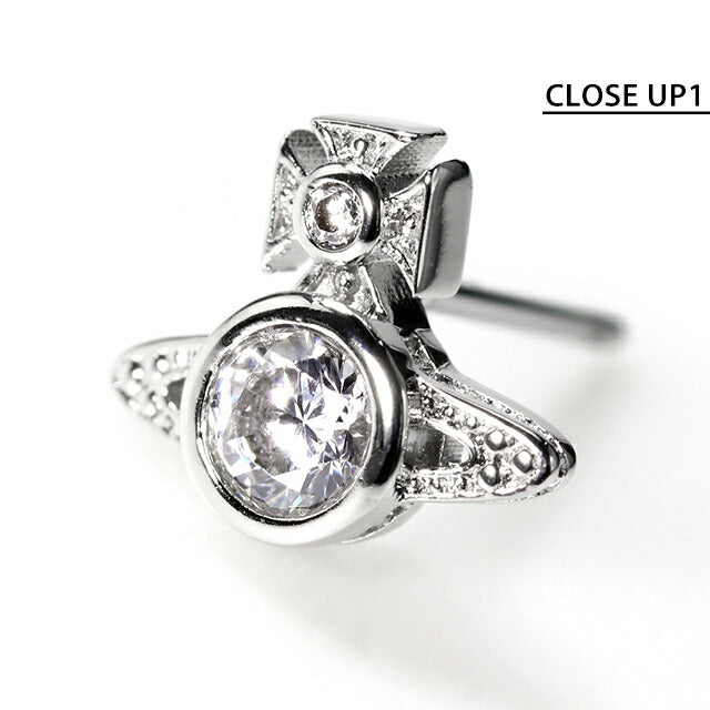 ヴィヴィアン ウエストウッド ピアス レディース ブランド ロンドンオーブ スタッド 両耳用 62010220-02P102 シルバー アクセサリー ビビアン 62010220-02P102