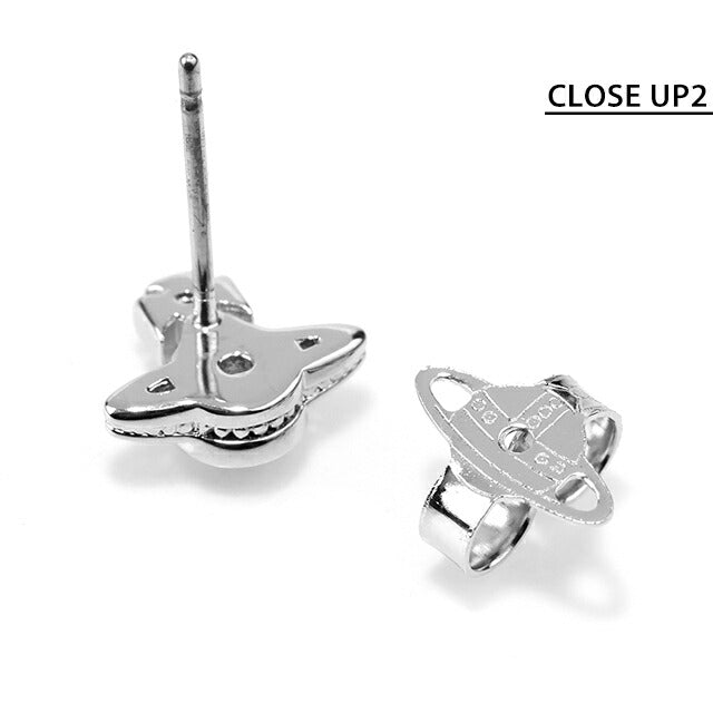 ヴィヴィアン ウエストウッド ピアス レディース ブランド ロンドン オーブ 真鍮 スタッド 両耳用 62010220-02P465 シルバー×ピンク アクセサリー ビビアン 62010220-02P465