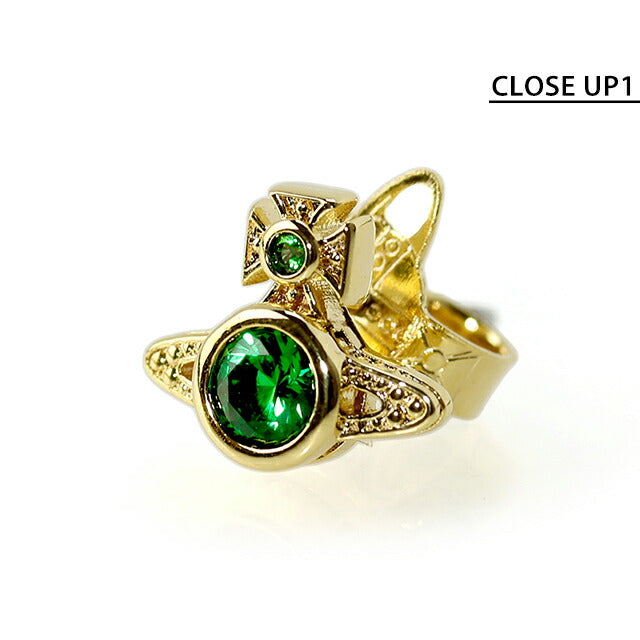 ヴィヴィアン ピアス レディース Vivienne Westwood ロンドンオーブ ロゴ 62010220 02R245 ゴールド グリーン アクセサリー ビビアン 62010220-02R245