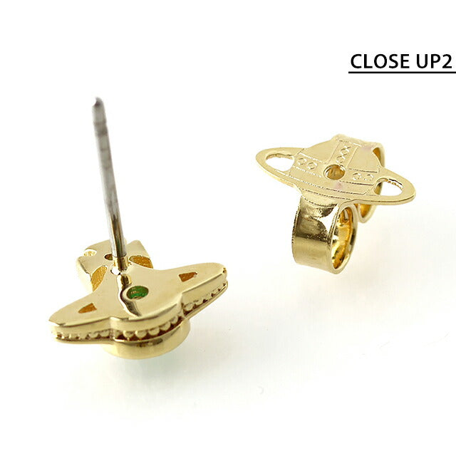 ヴィヴィアン ピアス レディース Vivienne Westwood ロンドンオーブ ロゴ 62010220 02R245 ゴールド グリーン アクセサリー ビビアン 62010220-02R245