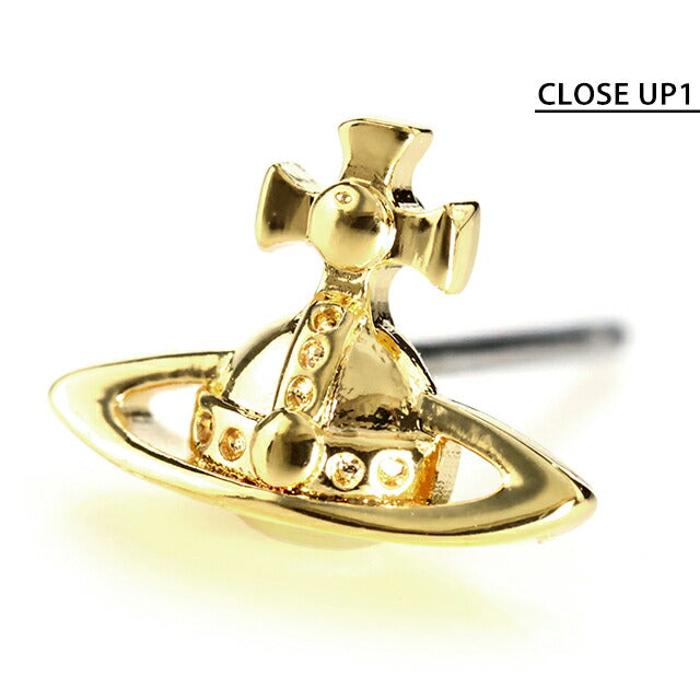 Vivienne Westwood女性品牌Vivienne Westwood Lorelei徽标螺柱均均耳朵62010359-02R001附件62010359-02R001