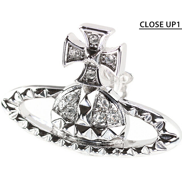 ヴィヴィアン ウエストウッド ピアス レディース ブランド Vivienne Westwood ロゴ スタッド 両耳用 6201035E-02W110 シルバー アクセ 6201035E-02W110