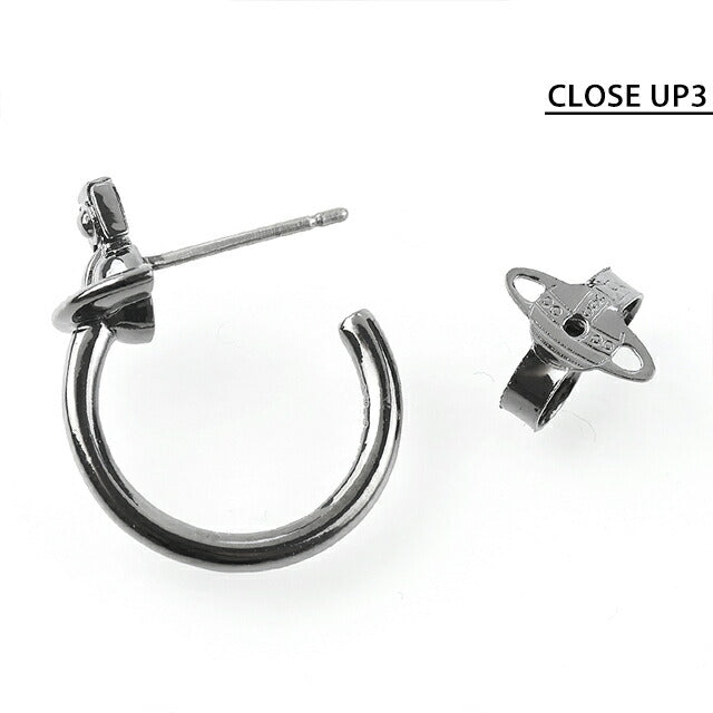 ヴィヴィアン ウエストウッド ピアス メンズ レディース ブランド Vivienne Westwood ヴェラ スタッド 片耳用 6203008D-02S001 ガンメタル 6203008D-02S001