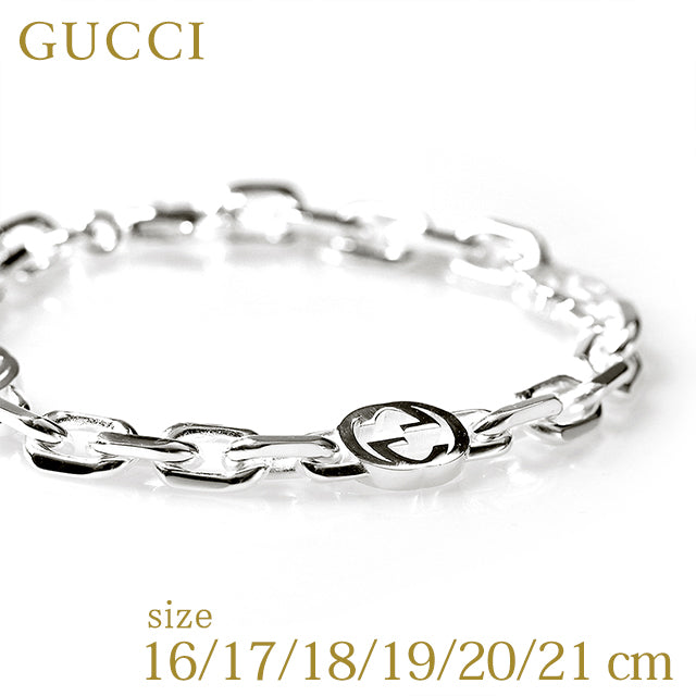 Gucci bracelet GUCCI interlocking G sterling silver men&