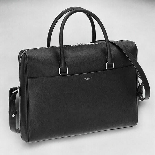 Yves Saint Laurent ブラックビジネスバッグ イヴ・サンローラン ビジネスバッグ メンズ ブランド Yves Saint