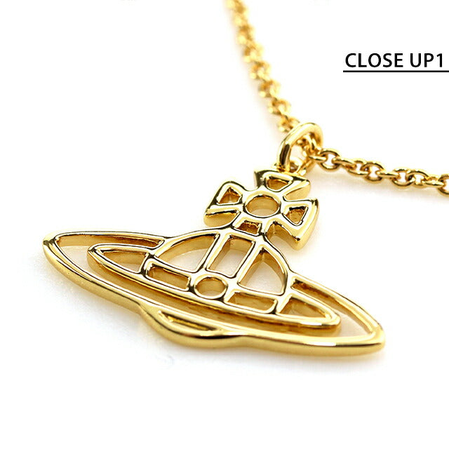 ヴィヴィアン ネックレス レディース ブランド THIN LINES FLAT ORB 63020260-R001 ゴールド アクセサリー ビビアン 63020260-R001