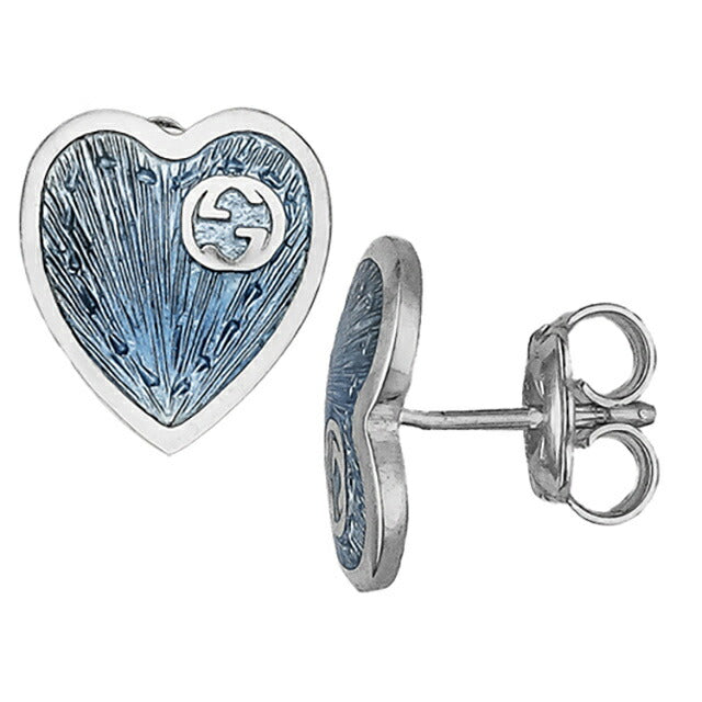 グッチ ピアス レディース ブランド GUCCI 645547-J8410 シルバー/ブルー 645547-J8410-8183