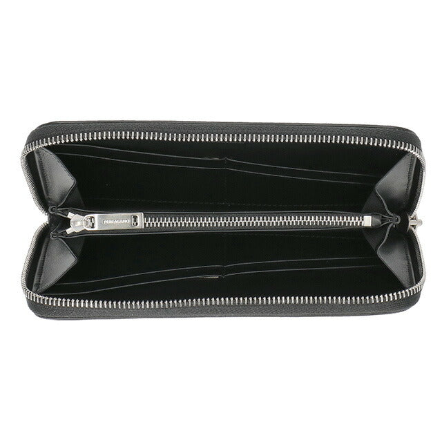 フェラガモ 長財布 メンズ ブランド Ferragamo 661212CALF NER 764 219 ブラック 661212CALF-NER-764-219