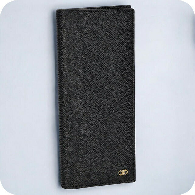 フェラガモ 長財布 メンズ ブランド Ferragamo 661458CALF NERRT 775 653 ブラック 661458CALF-NERRT-775-653