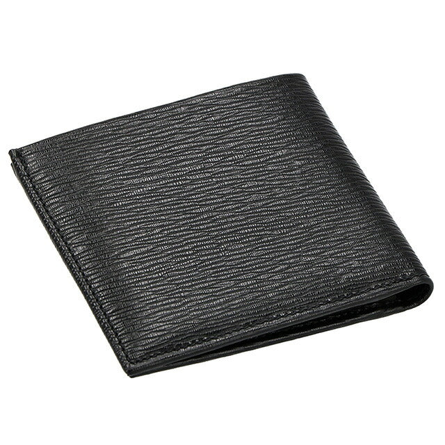 フェラガモ 二つ折り財布 メンズ ブランド Ferragamo 66A063PEBBLE NE DR 733 308 ブラック 66A063PEBBLE-NE-DR-733-308