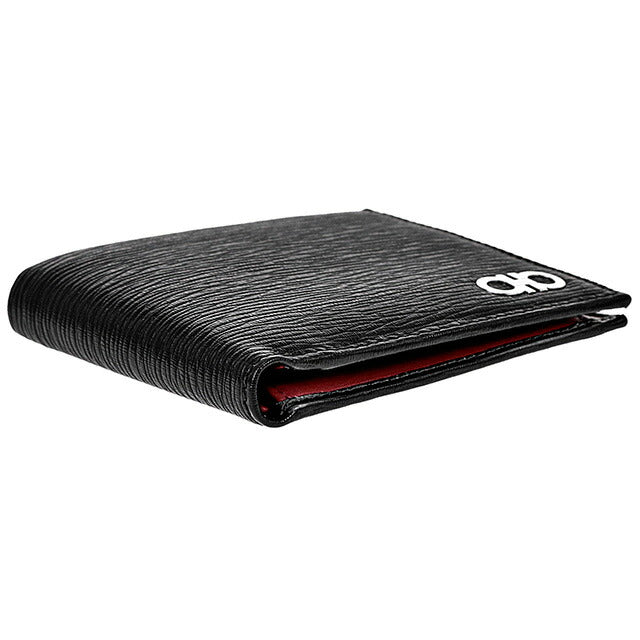 フェラガモ 二つ折り財布 メンズ ブランド Ferragamo 66A065PEBBLE NE RD 685 986 ブラック/レッド 66A065PEBBLE-NE-RD-685-986